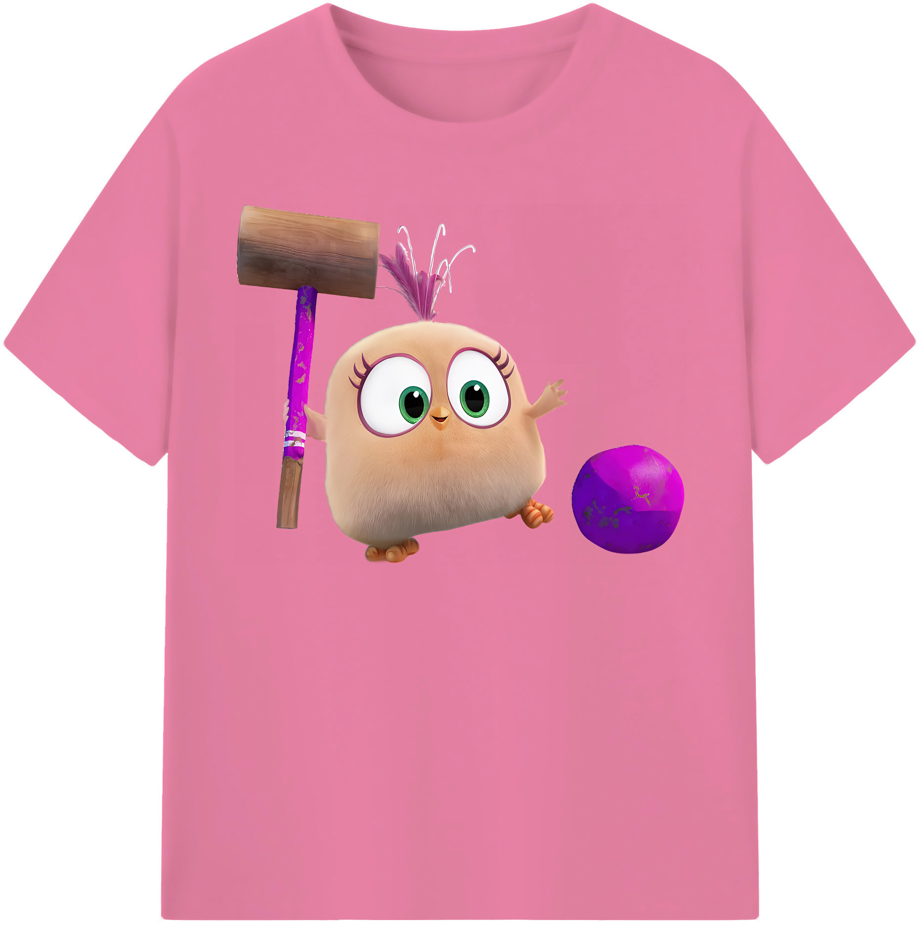 （画像用） Angry Birds アングリーバード 綿100％半袖Tシャツ（フロントプリント）
